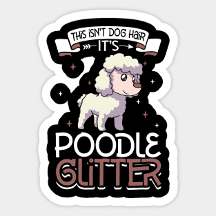 Poodle glitter Sticker